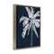 Stupell Industries Blue White Palm Tree Floating Frame By Leah Noel Art